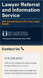 Mobile Screenshot of lris.philadelphiabar.org